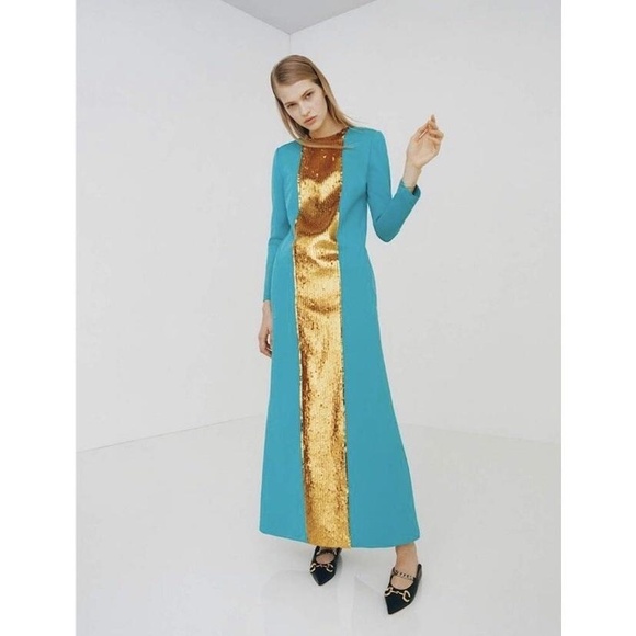 NWT GUCCI Viscose Jersey Dress With Sequins Size Small -  threedaughtersproperties.com